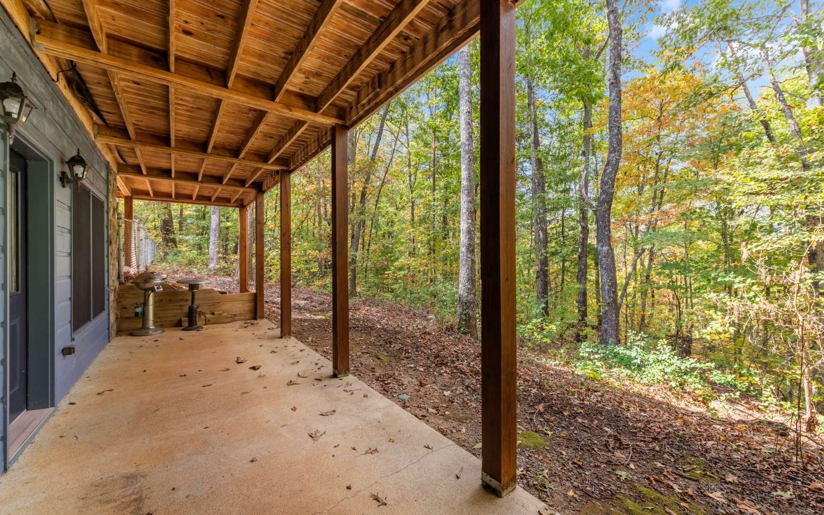 367 Linwood Drive Blue Ridge, GA 30513 - Photo 40 of 56 a view of a porch with chairs and backyard