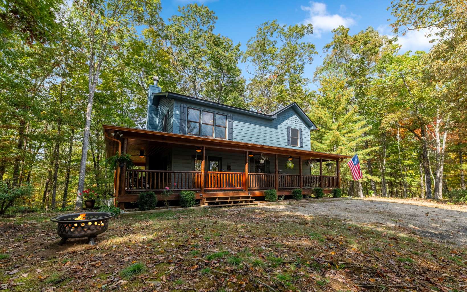 367 Linwood Drive Blue Ridge, GA 30513 - Photo 45 of 56 a front view of a house with garden