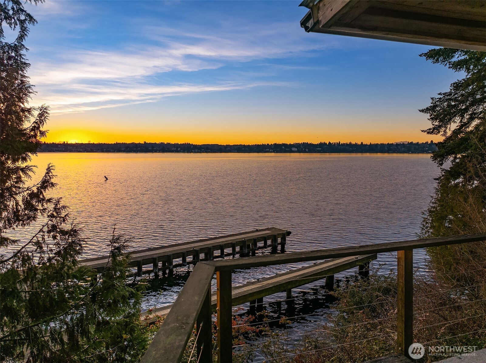 8001 West Mercer Way Mercer Island, WA 98040 - Photo 11 of 20 a view of a balcony next to a yard
