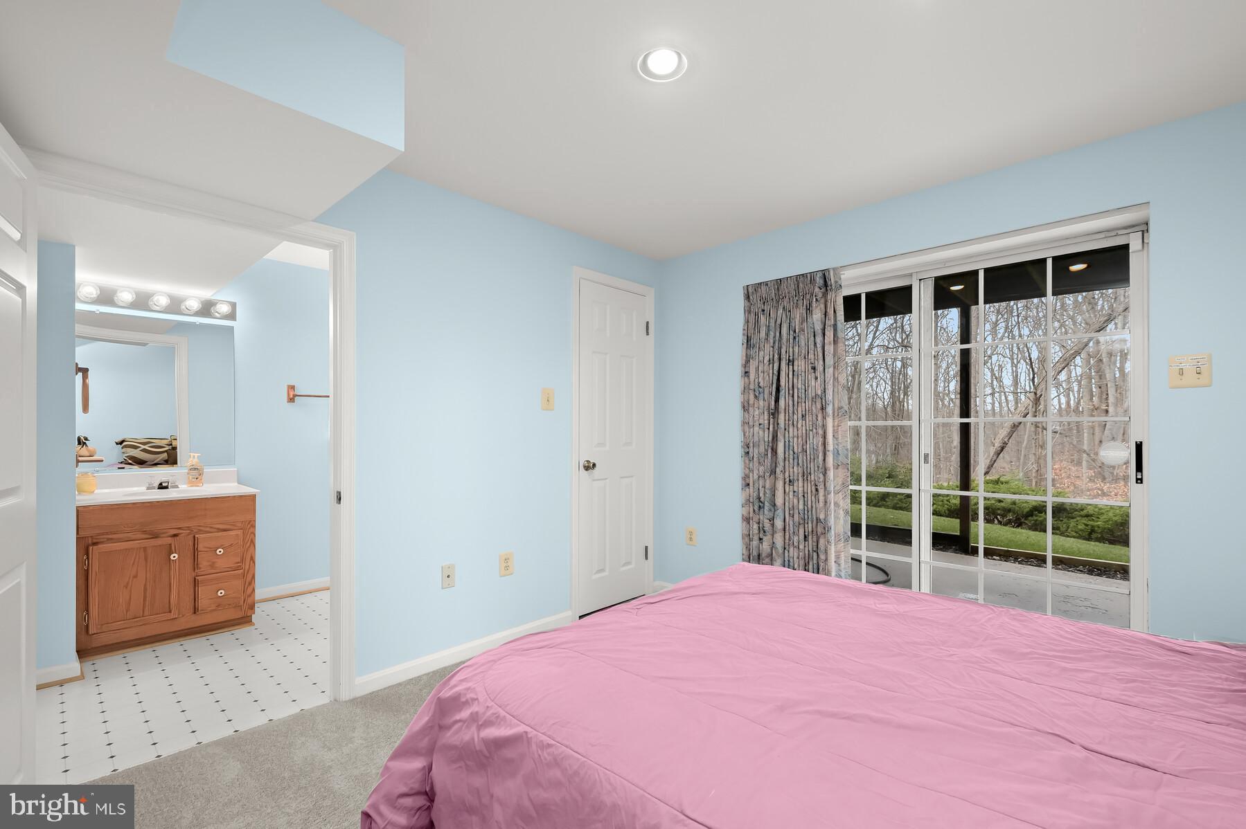 8522 Autumn Rust Road Ellicott City, MD 21043 - Photo 28 of 39 Lower level bedroom 5 with walkout
