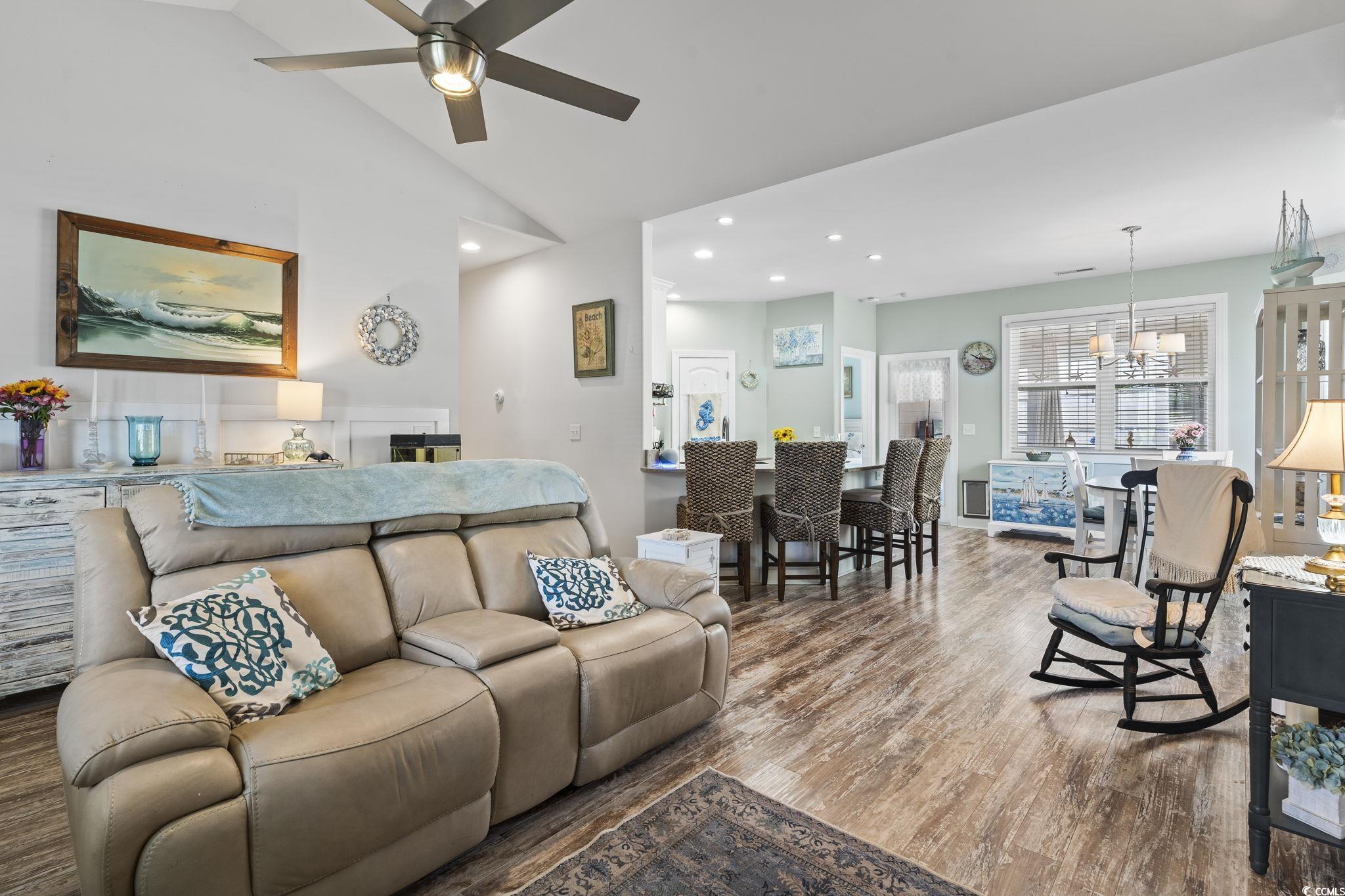 235 Waties Drive Murrells Inlet, SC 29576 - Photo 8 of 39 Living room featuring hardwood / wood-style floors