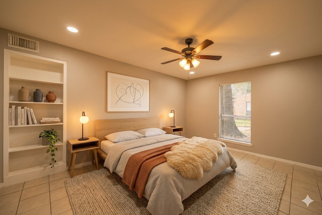 16303 Lyons School Road, Unit 703 Spring, TX 77379 - Photo 12 of 25 Virtually staged primary bedroom