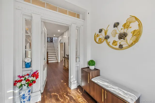 a view of living room and kitchen