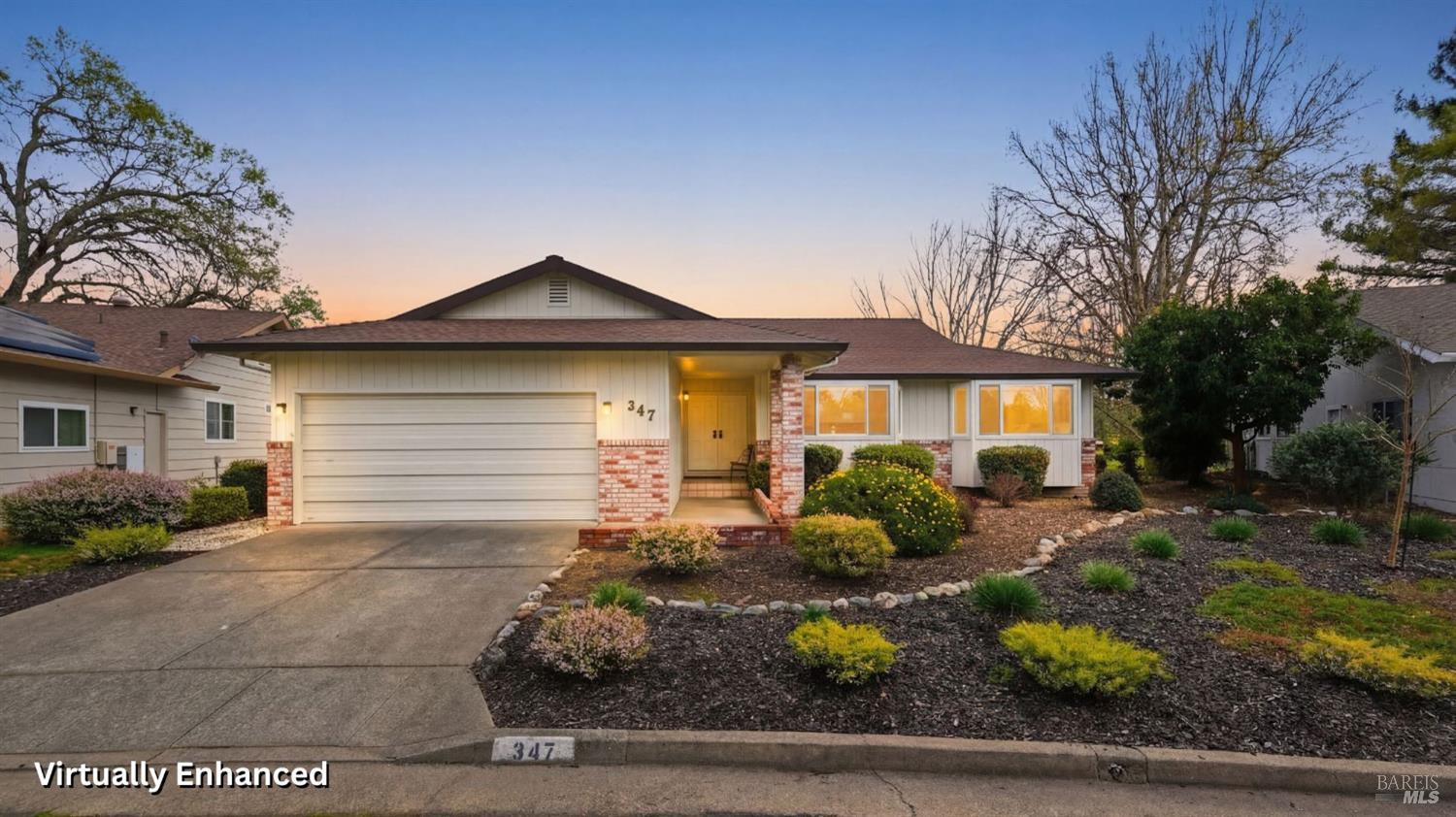 347 Twin Lakes Drive Santa Rosa, CA 95409 - Photo 42 of 47 a front view of a house with garden