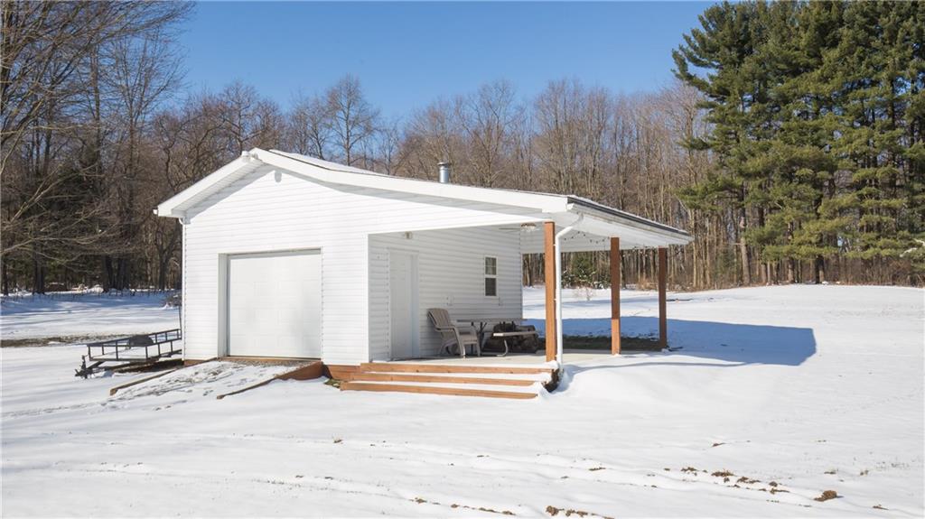 3377 Ivanhoe Road Sharpsville, PA 16150 - Photo 23 of 24 Outdoor shed with party patio is fully wired for lights, music and food!