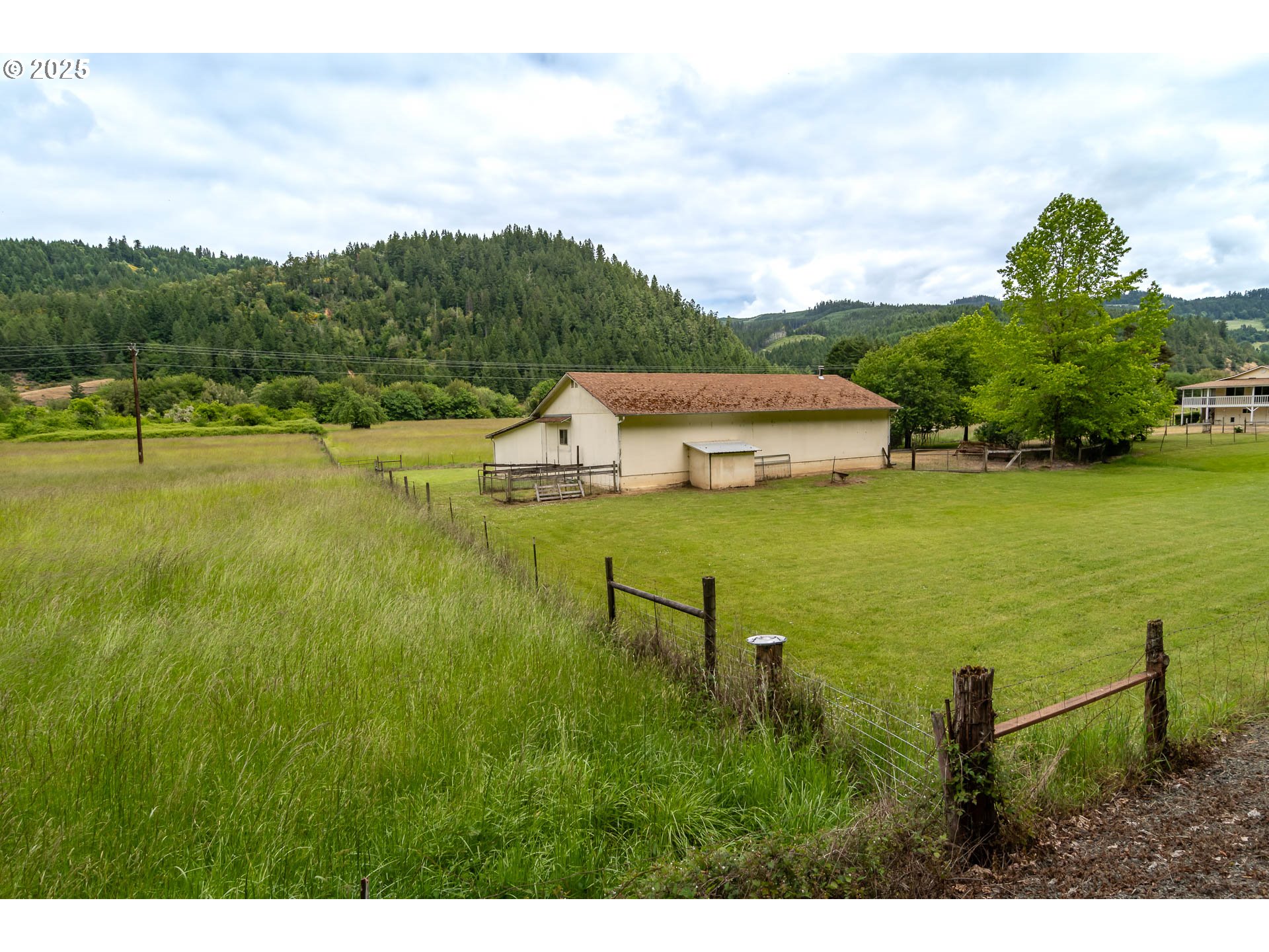 3333 Bullock Road Oakland, OR 97462 - Photo 45 of 48 a view of a lake with a house in the background