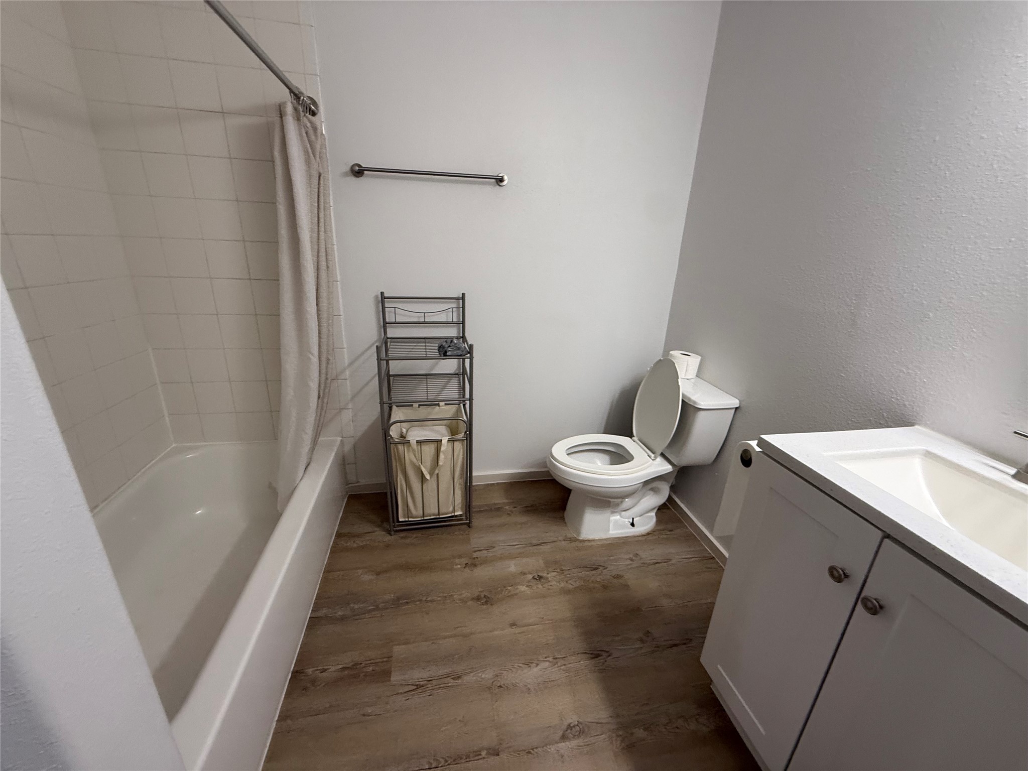 3114 Bolt Street Houston, TX 77051 - Photo 24 of 32 a bathroom with a toilet and a shower