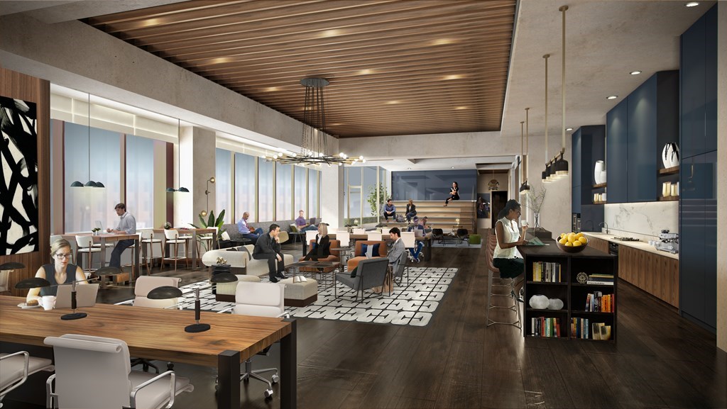 133 Seaport Boulevard, Unit 1603 Boston, MA 02210 - Photo 14 of 21 a room with lots of wooden furniture