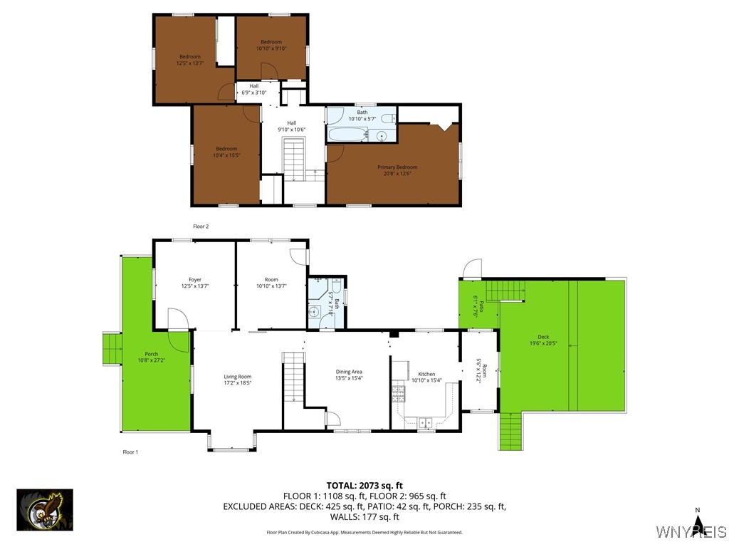 72 North Center Street Perry, NY 14530 - Photo 43 of 46 created by CubiCasa deemed reliable but not guaran