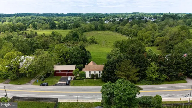a view of a garden with a lake