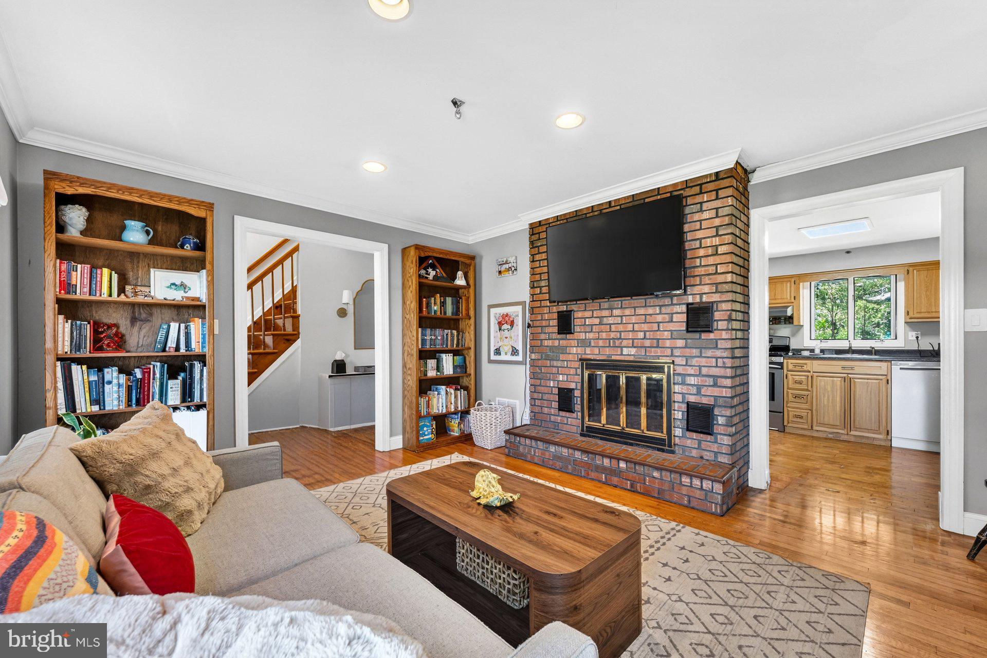 69 Manners Road Ringoes, NJ 08551 - Photo 8 of 42 Cozy living space with brick fireplace.
