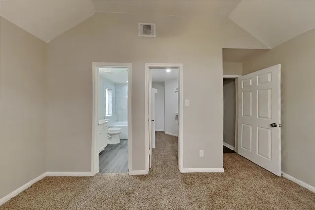 wooden floor and closet in a room