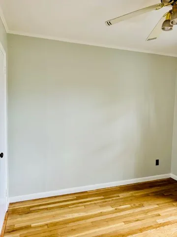 a view of a room with an empty space