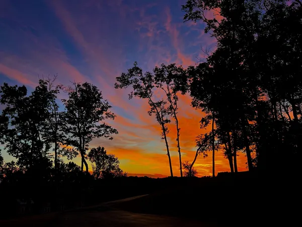 a view of sunset