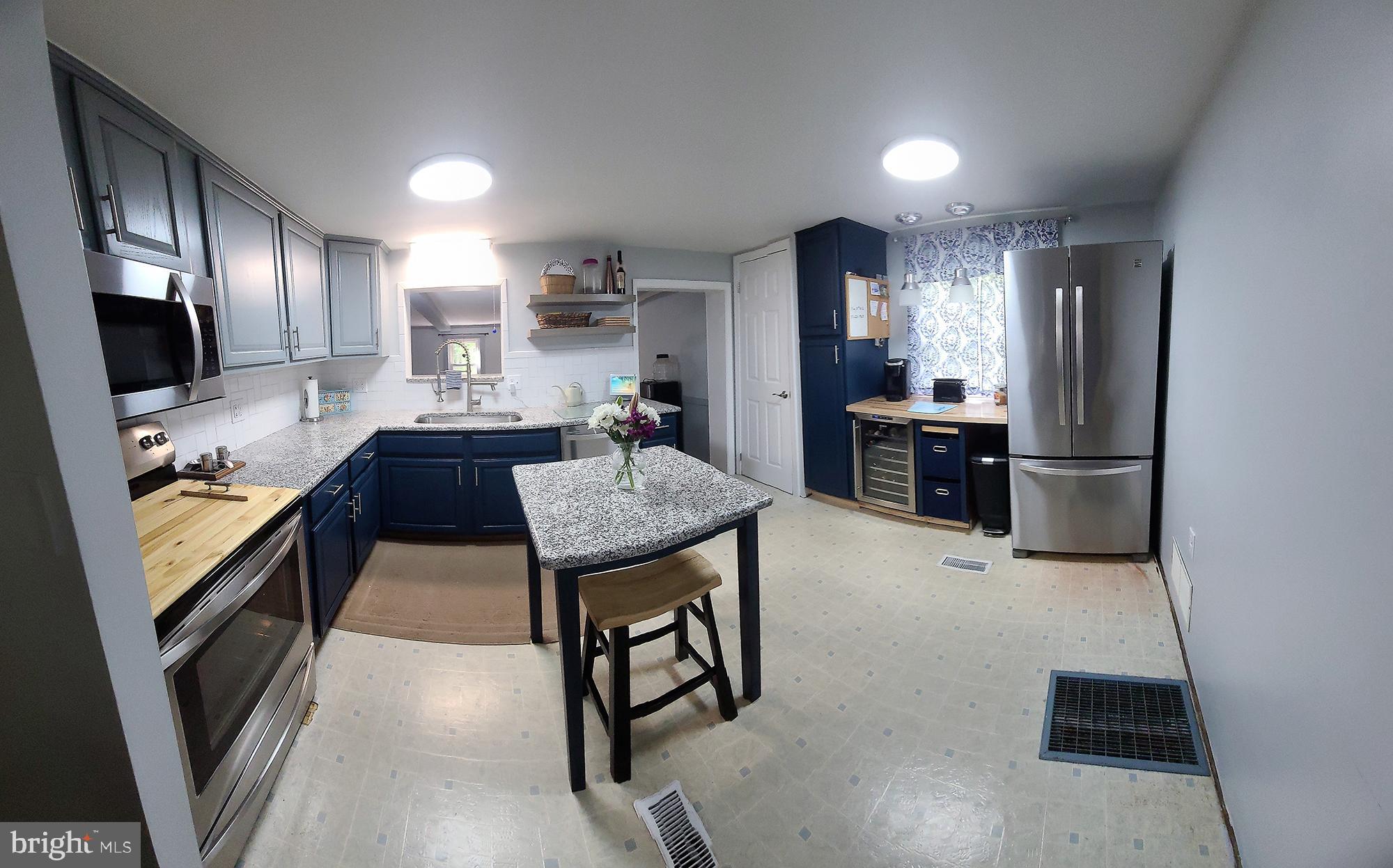 681 Turkey Bird Road Newport, PA 17074 - Photo 4 of 19 Remodeled Kitchen with wine refrigerator