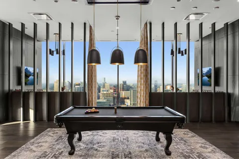 a room with furniture