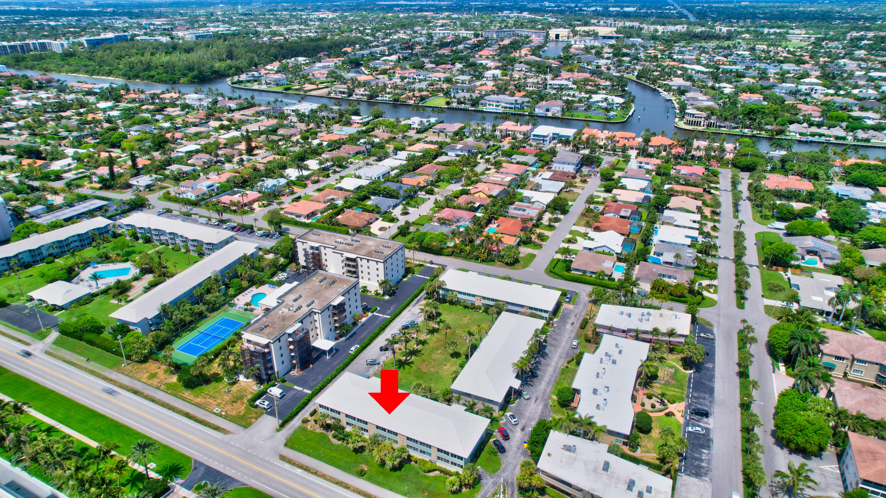 2561 South Ocean Boulevard, Unit 3 Boca Raton, FL 33432 - Photo 44 of 47 Aerial View SW