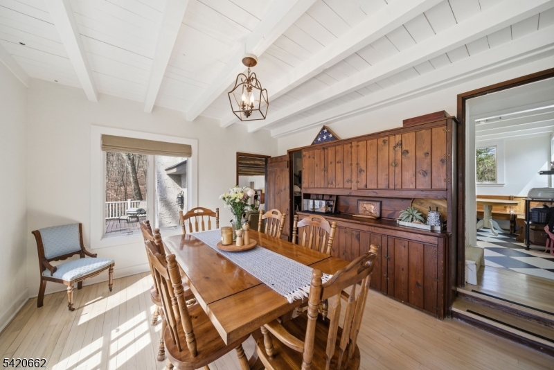 109 Taylortown Road Montville, NJ 07005 - Photo 15 of 50 a view of a dining room with furniture window and wooden floor