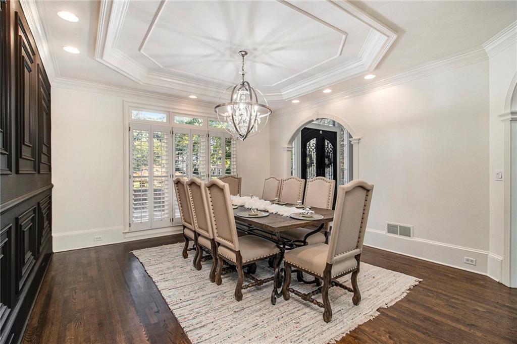 240 Wicklawn Way Roswell, GA 30076 - Photo 11 of 62 a view of a dining room with furniture window and wooden floor