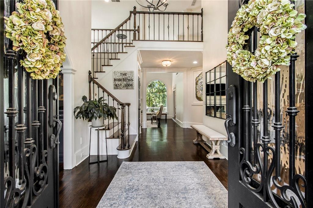240 Wicklawn Way Roswell, GA 30076 - Photo 5 of 62 a view of entryway and hall with wooden floor