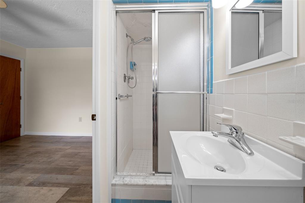 9923 East St Regis Court Inverness, FL 34450 - Photo 55 of 76 a bathroom with a sink and shower