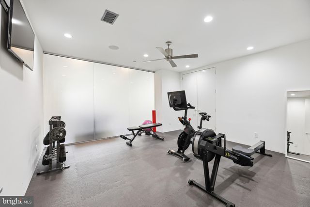 a view of a yard with plants and trees