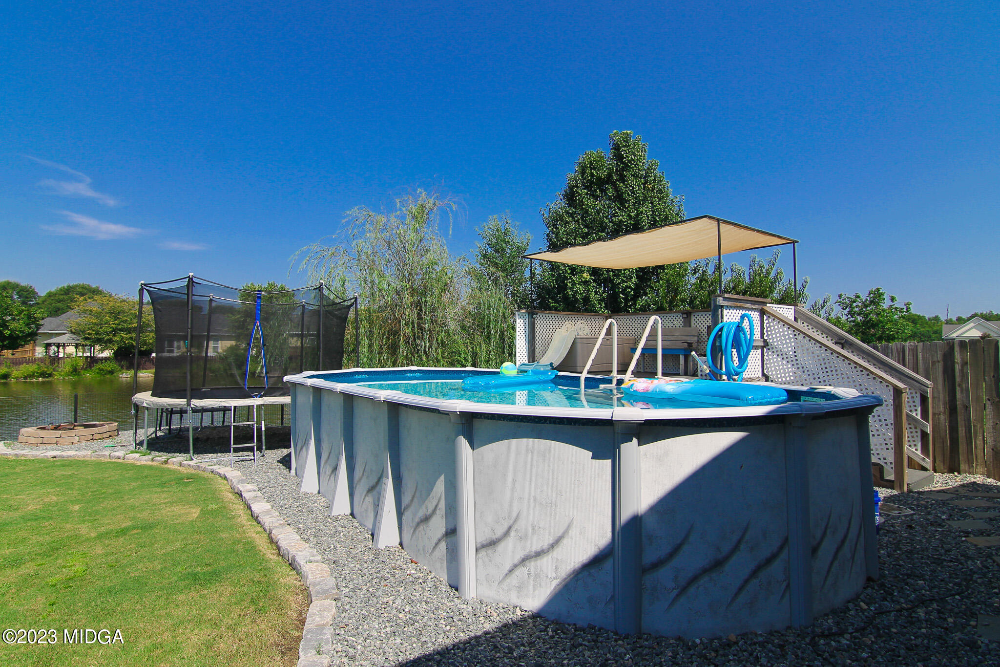 110 Berkley Circle Warner Robins, GA 31093 - Photo 50 of 57 a view of outdoor space yard deck and outdoor kitchen