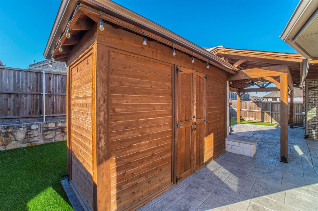 3503 Jersey Road Melissa, TX 75454 - Photo 39 of 40 View of shed featuring a fenced backyard