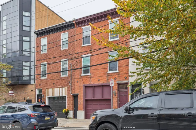 a front view of a multi story building