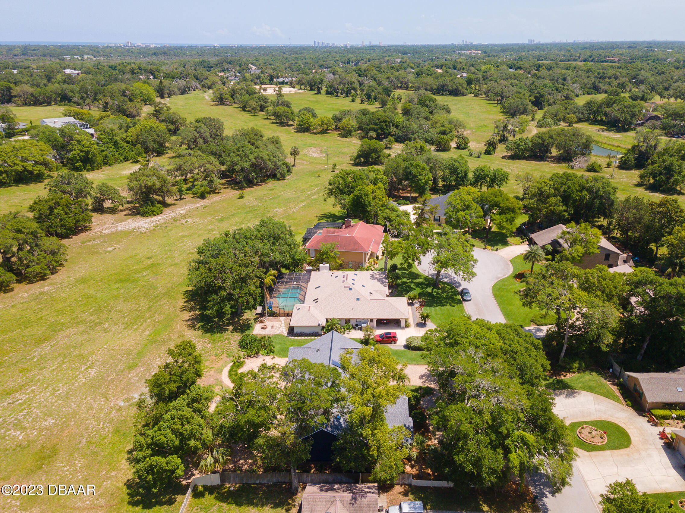 16 Eagle Court Ormond Beach, FL 32174 - Photo 48 of 50 an aerial view of residential houses with outdoor space