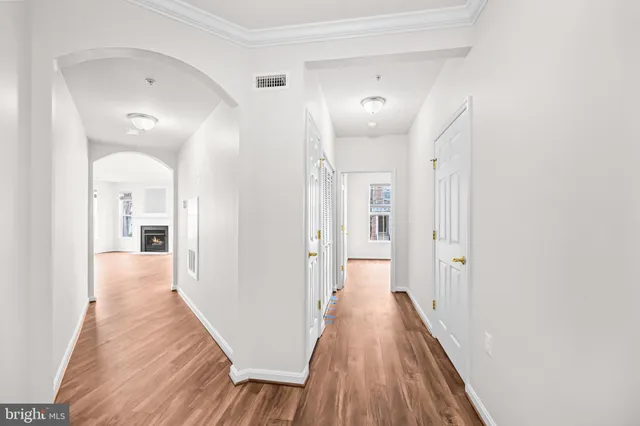 a view of small space with racks on the wall