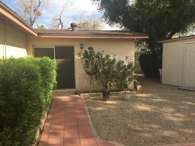 a front view of a house