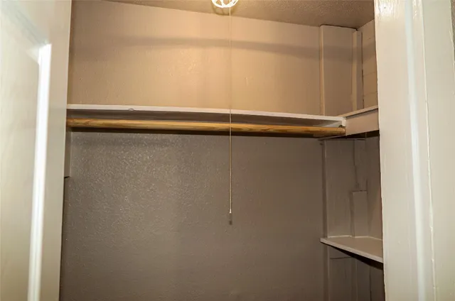 a close view of closet