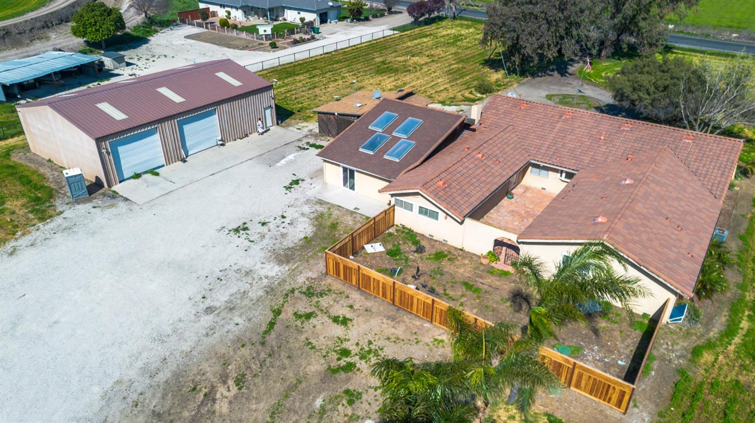 17500 Von Sosten Road Tracy, CA 95304 - Photo 43 of 50 an aerial view of a house with a yard