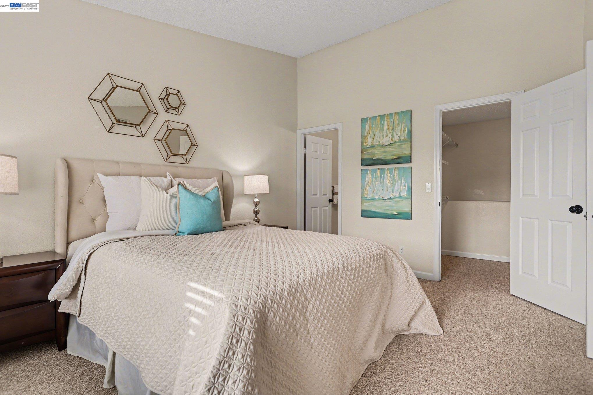 3683 Crow Canyon Road San Ramon, CA 94582 - Photo 11 of 24 a bedroom with a bed and a painting on the wall