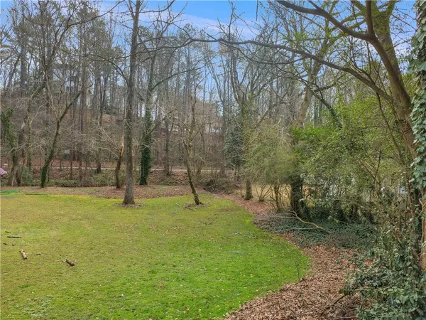 a view of an outdoor space with a lake view