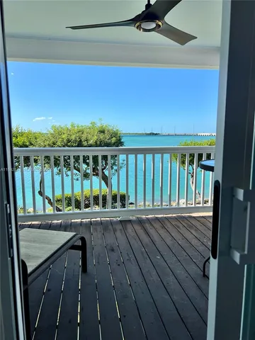 a view of a lake with a big yard