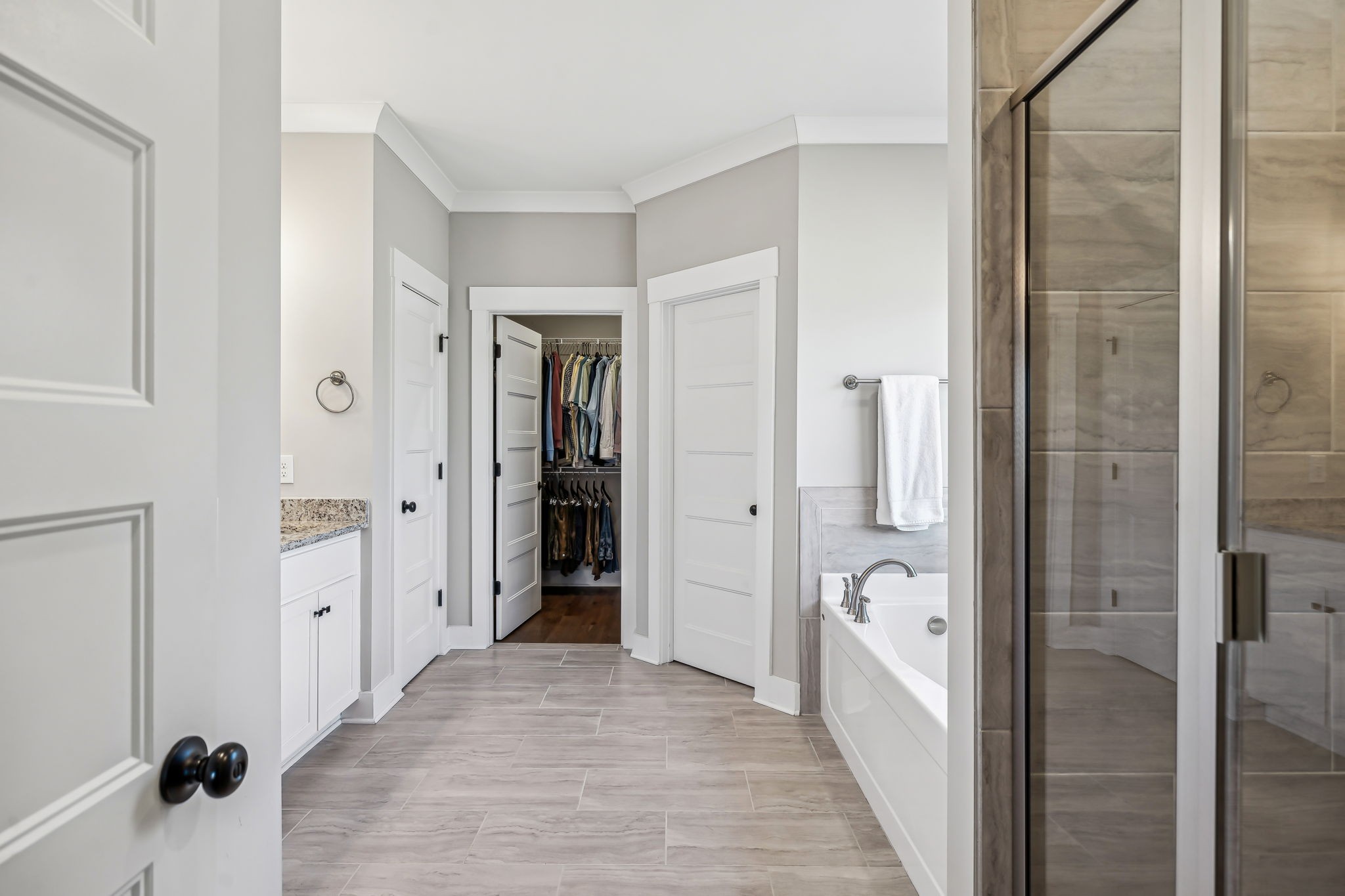 1567 Harrison Road Murfreesboro, TN 37128 - Photo 27 of 56 a bathroom with a tub and shower
