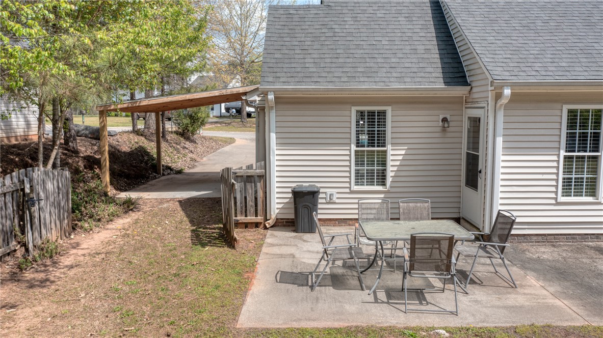102 Hawk Ridge Drive Anderson, SC 29621 - Photo 23 of 38 Enjoy the outdoors on this private patio with convenient access to the home's interior.