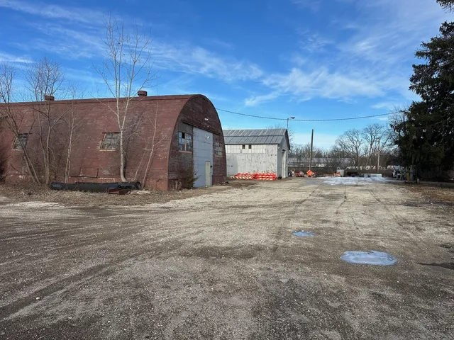 a car parked in front of a house