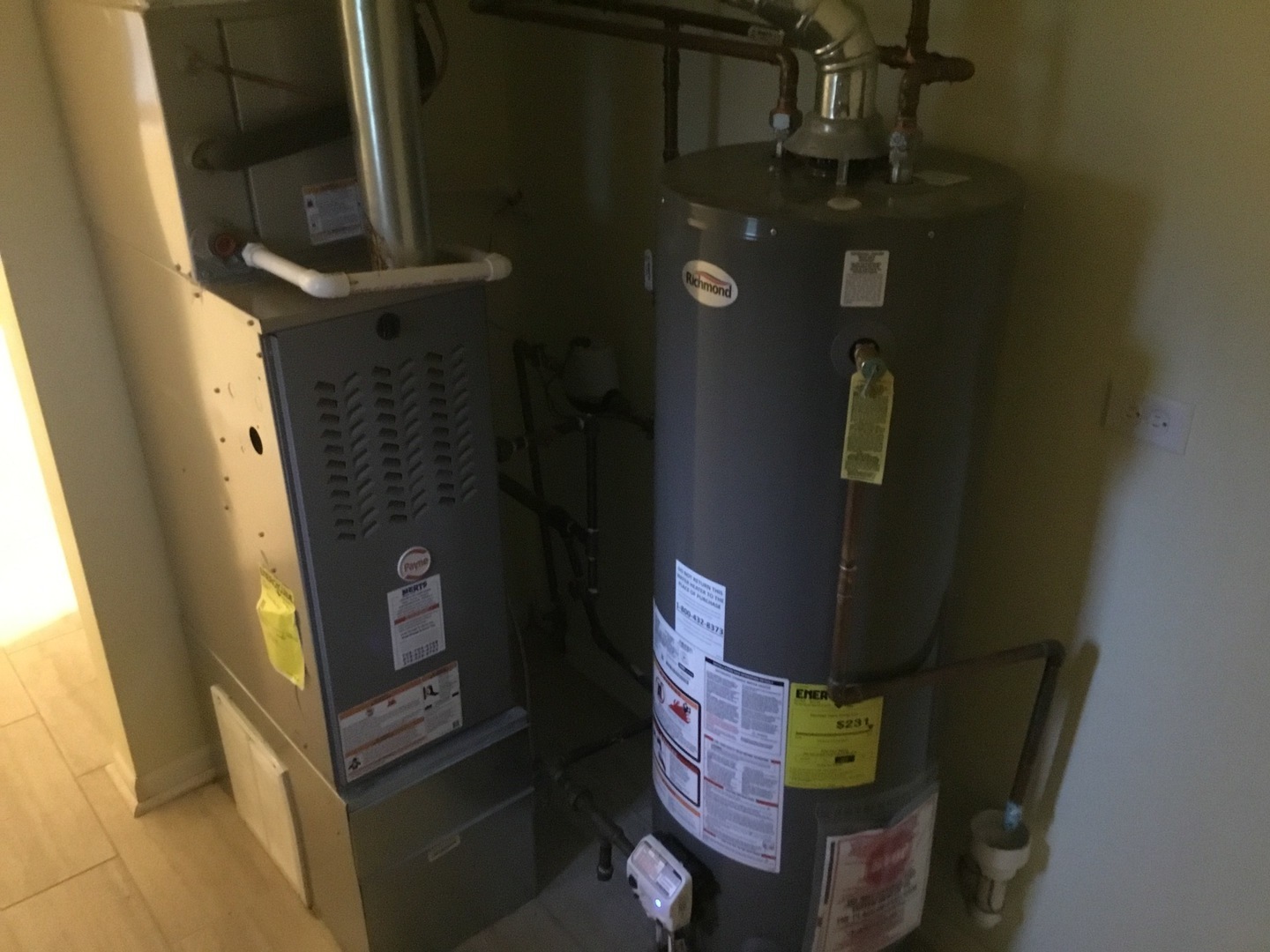 Undisclosed Address Richton Park, IL 60471 - Photo 5 of 11 a close view of water heater room