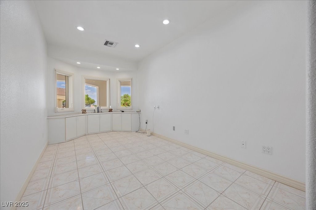 640 Quail Covey Road Henderson, NV 89002 - Photo 19 of 75 Optional Bedroom/Office featuring recessed lighting and baseboards and closet