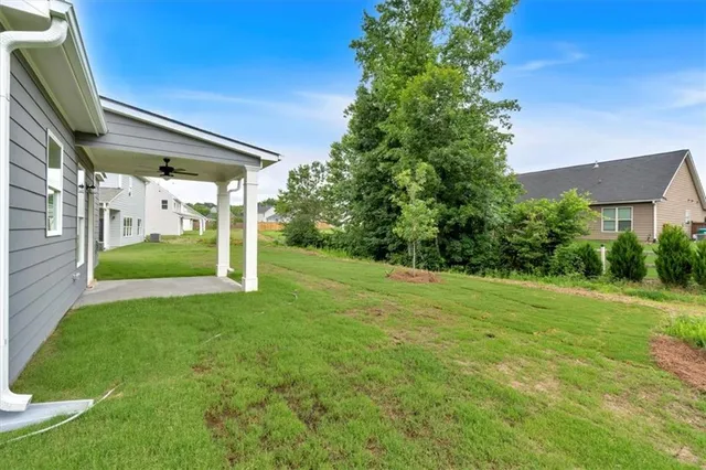 a view of a big yard