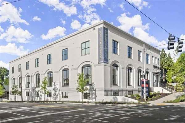 a view of a white building