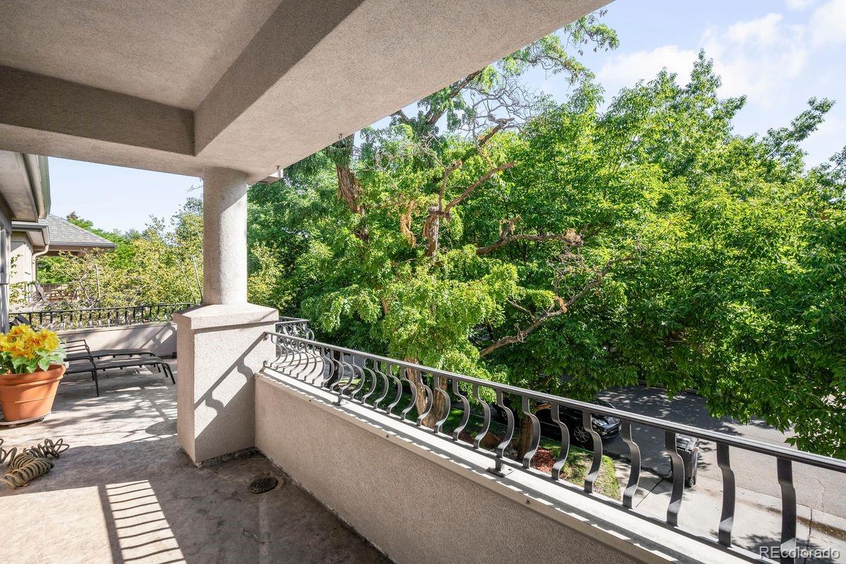 361 Detroit Street Denver, CO 80206 - Photo 43 of 46 a view of balcony with furniture