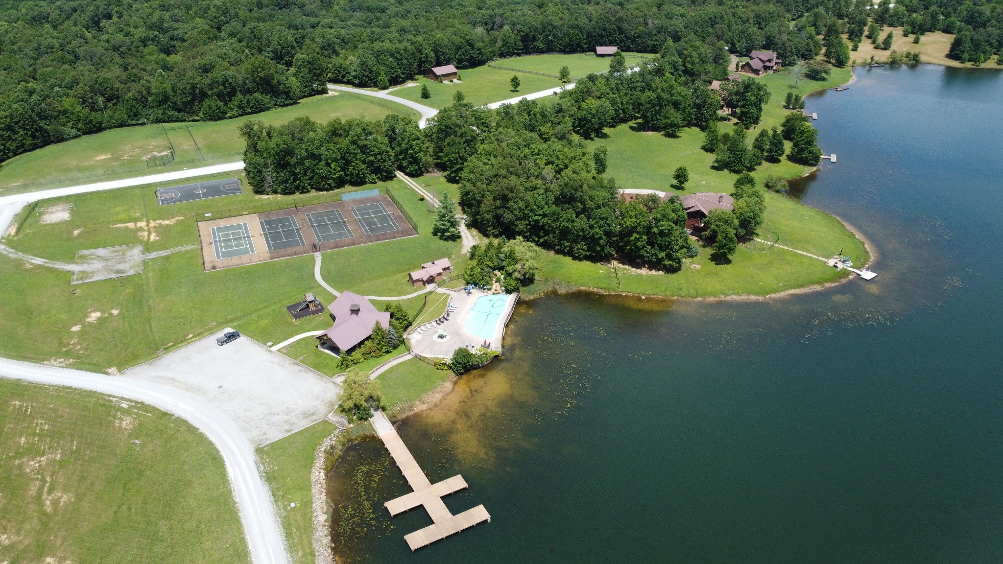 0 Long Branch Road Spencer, TN 38585 - Photo 11 of 13 an aerial view of a house with a swimming pool