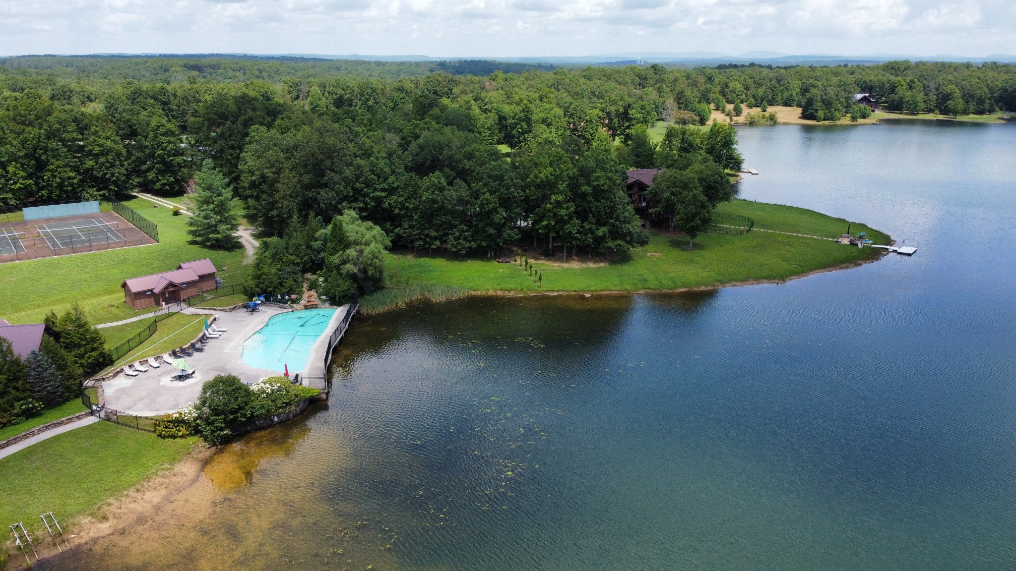 0 Long Branch Road Spencer, TN 38585 - Photo 10 of 13 an aerial view of a house with a yard and lake view