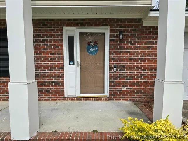 a front view of a house