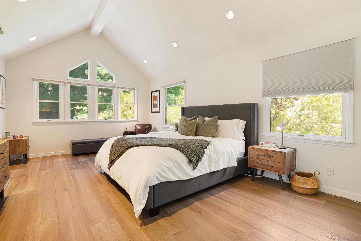 1467 Cabrillo Avenue Burlingame, CA 94010 - Photo 33 of 57 a bedroom with a bed and a large window
