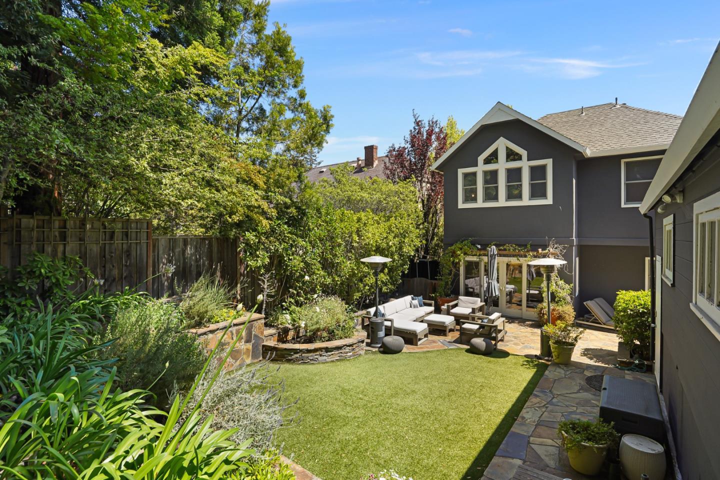 1467 Cabrillo Avenue Burlingame, CA 94010 - Photo 50 of 57 a front view of a house with garden